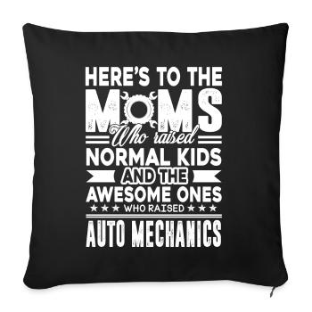 Auto Mechanic Auto Mechanic Mom - Sofa pillowcase 17,3'' x 17,3'' (45 x 45 cm) - black - Front
