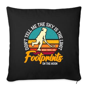 Field Hockey Don't Tell Me The Retro Floor Ball - Sofa pillowcase 17,3'' x 17,3'' (45 x 45 cm) - black - Front