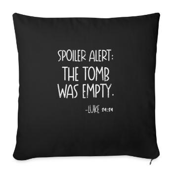 Bible - Housse de coussin décorative 45 x 45 cm - noir - Devant