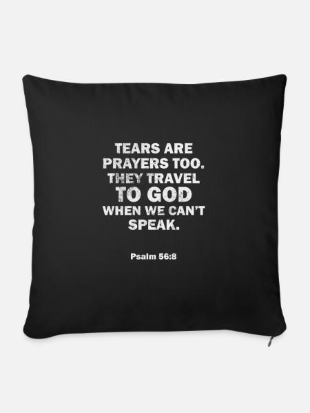 Bibel - Sofakissenbezug 45 x 45 cm - Schwarz