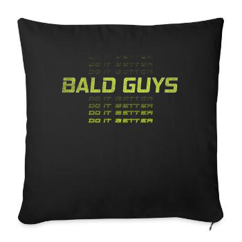 Being Bald Bald Guy With A Beard Bald Dad - Sofa pillowcase 17,3'' x 17,3'' (45 x 45 cm) - black - Front
