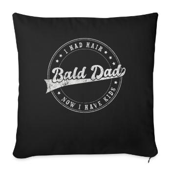 Being Bald Bald Guy With A Beard Bald Dad - Sofa pillowcase 17,3'' x 17,3'' (45 x 45 cm) - black - Front