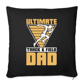 Ultimate Track & Field Dad Sprinting Athletic Race - Sofa pillowcase 17,3'' x 17,3'' (45 x 45 cm) - black - Front