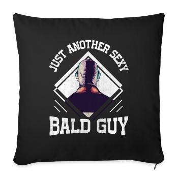 Being Bald Bald Guy With A Beard Bald Dad - Sofa pillowcase 17,3'' x 17,3'' (45 x 45 cm) - black - Front