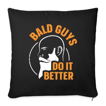 Being Bald Bald Guy With A Beard Bald Dad - Sofa pillowcase 17,3'' x 17,3'' (45 x 45 cm) - black - Front
