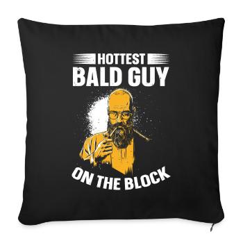 Being Bald Bald Guy With A Beard Bald Dad - Sofa pillowcase 17,3'' x 17,3'' (45 x 45 cm) - black - Front