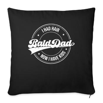 Being Bald Bald Guy With A Beard Bald Dad - Sofa pillowcase 17,3'' x 17,3'' (45 x 45 cm) - black - Front