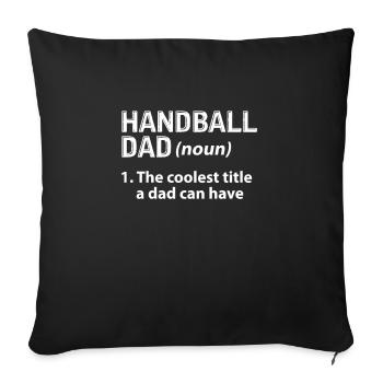 Handball - Sofa pillowcase 17,3'' x 17,3'' (45 x 45 cm) - black - Front
