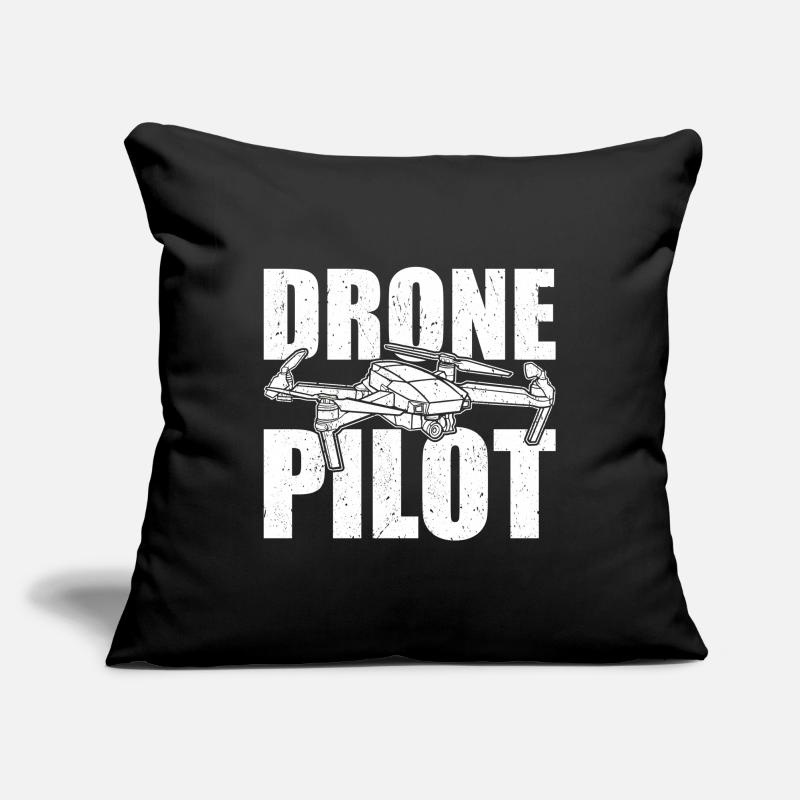 Drone Drones Housse de coussin décorative 45 x 45 cm
