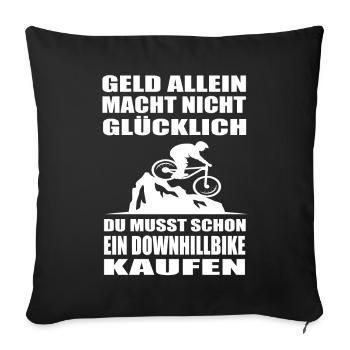 Downhill - Sofakissenbezug 45 x 45 cm - Schwarz - Vorne
