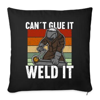 Welding Welder Welders - Sofa pillowcase 17,3'' x 17,3'' (45 x 45 cm) - black - Front
