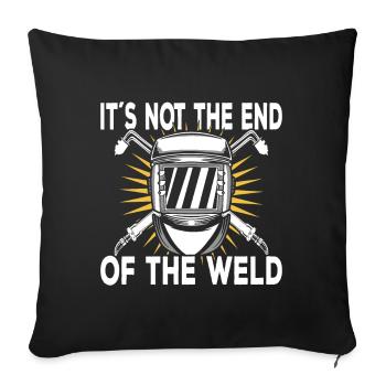 Welding Welder Welders - Sofa pillowcase 17,3'' x 17,3'' (45 x 45 cm) - black - Front