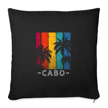 Mexique Cabo Mexican Nation Cadeau - Housse de coussin décorative 45 x 45 cm - noir - Devant