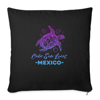 Mexique Cabo Mexican Nation Cadeau - Housse de coussin décorative 45 x 45 cm - noir - Devant