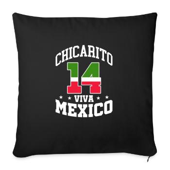 Cadeau de la nation mexicaine mexicaine - Housse de coussin décorative 45 x 45 cm - noir - Devant