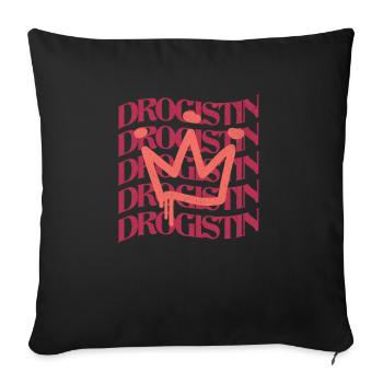 Apotheker Berufsbezeichnung Drogistin - Sofakissenbezug 45 x 45 cm - Schwarz - Vorne