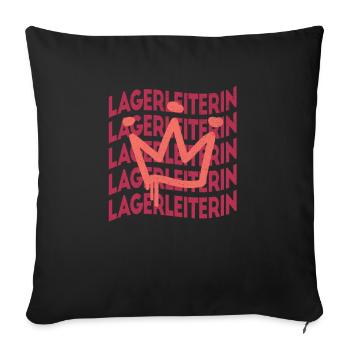 Logistik Berufsbezeichnung Logistikerin - Sofakissenbezug 45 x 45 cm - Schwarz - Vorne