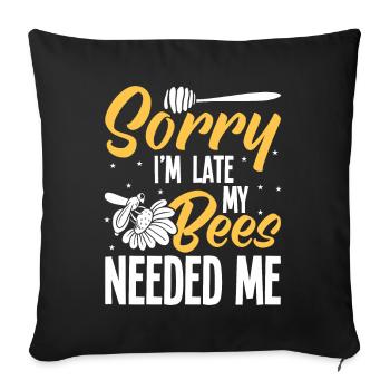 Beekeepers Bees Honey bees Beekeeping - Sofa pillowcase 17,3'' x 17,3'' (45 x 45 cm) - black - Front