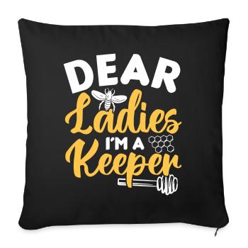 Beekeepers Bees Honey bees Beekeeping - Sofa pillowcase 17,3'' x 17,3'' (45 x 45 cm) - black - Front