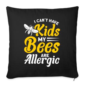 Beekeepers Bees Honey bees Beekeeping - Sofa pillowcase 17,3'' x 17,3'' (45 x 45 cm) - black - Front