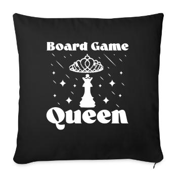 Board Game - Sofakissenbezug 45 x 45 cm - Schwarz - Vorne