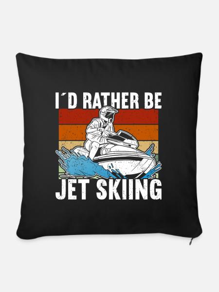 Jetski Jetski - Sofakissenbezug 45 x 45 cm - Schwarz