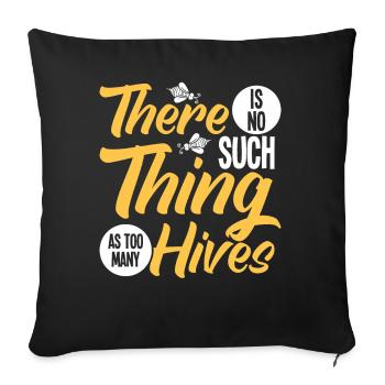 Beekeepers Bees Honey bees Beekeeping - Sofa pillowcase 17,3'' x 17,3'' (45 x 45 cm) - black - Front