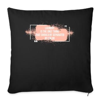 Laundry color separated Equality unit - Sofa pillowcase 17,3'' x 17,3'' (45 x 45 cm) - black - Front