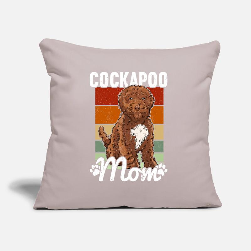 Cockapoo Housse de coussin décorative 45 x 45 cm