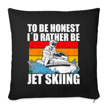 Jet Ski Jet Skiing - Sofa pillowcase 17,3'' x 17,3'' (45 x 45 cm) - black - Front