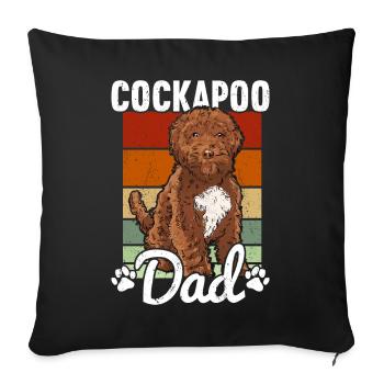 Cockapoo - Sofakissenbezug 45 x 45 cm - Schwarz - Vorne