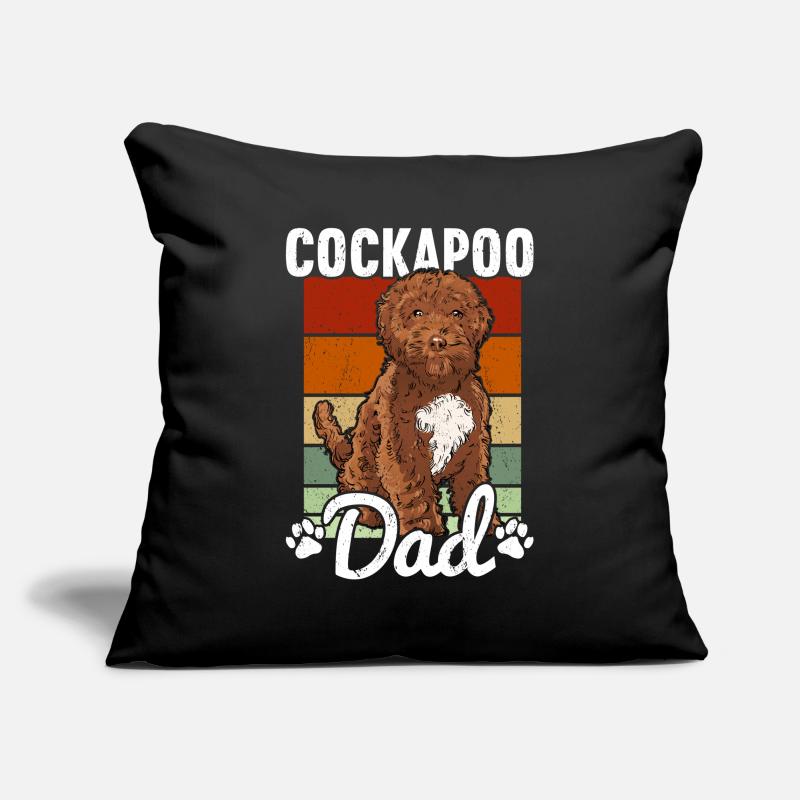 Cockapoo Housse de coussin décorative 45 x 45 cm