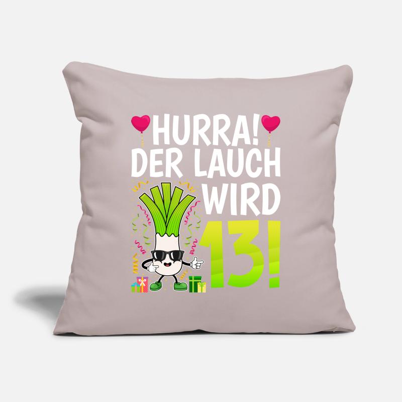 Hurra der Lauch wird 13 Sofakissenbezug 45 x 45 cm