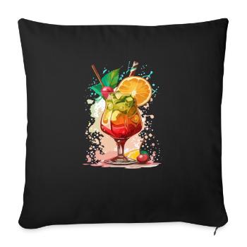 Cocktail - Sofakissenbezug 45 x 45 cm - Schwarz - Vorne