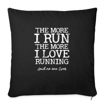Courir - Housse de coussin décorative 45 x 45 cm - noir - Devant