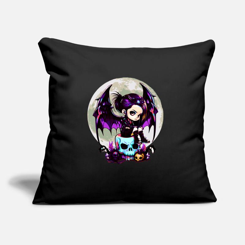 Cute Goth Bat Wing Gothic Grufti Sofa pillowcase 17,3'' x 17,3'' (45 x 45 cm)
