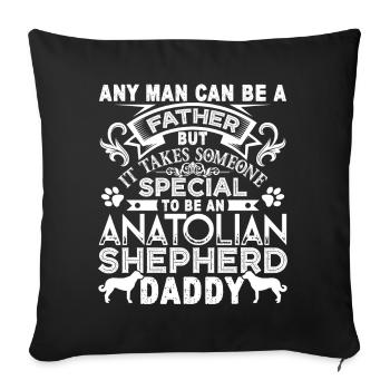 Anatolian Shepherd Anatolian Shepherd Daddy - Sofa pillowcase 17,3'' x 17,3'' (45 x 45 cm) - black - Front
