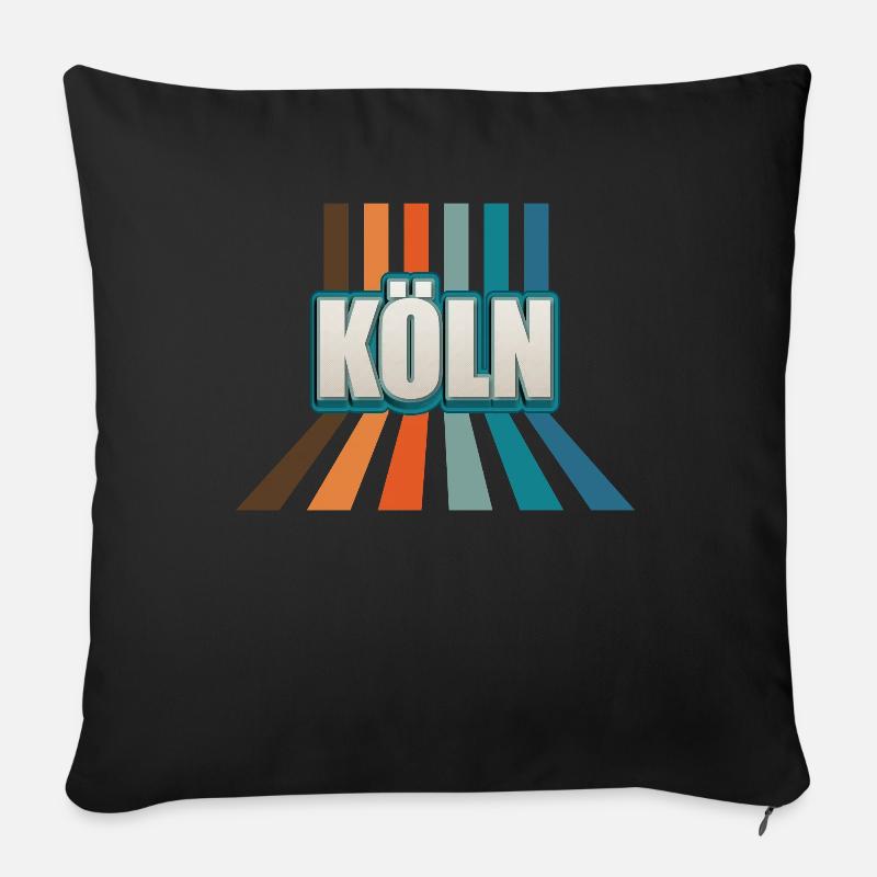 Kölnerin Kölner Köln - Sofakissenbezug 45 x 45 cm - Schwarz