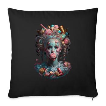 Candycore Aesthetic pour ceux qui ont la dent sucrée - Housse de coussin décorative 45 x 45 cm - noir - Devant