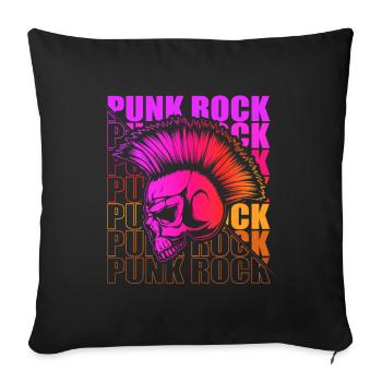 Punk Rock Pogo Anarchy Punks Punk Rocker Punk - Sofa pillowcase 17,3'' x 17,3'' (45 x 45 cm) - black - Front