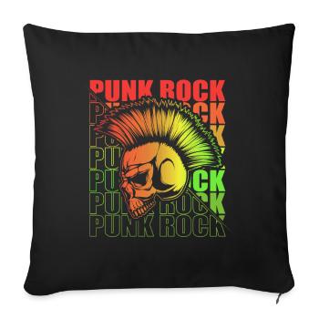 Punk Rock Pogo Anarchy Punks Punk Rocker Punk - Sofa pillowcase 17,3'' x 17,3'' (45 x 45 cm) - black - Front