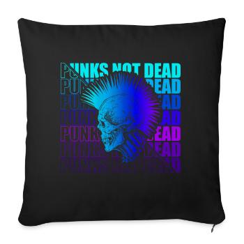 Punk Rock Pogo Anarchie Punks Punk Rocker Punk - Sofakissenbezug 45 x 45 cm - Schwarz - Vorne