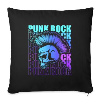 Punk Rock Pogo Anarchy Punks Punk Rocker Punk - Sofa pillowcase 17,3'' x 17,3'' (45 x 45 cm) - black - Front