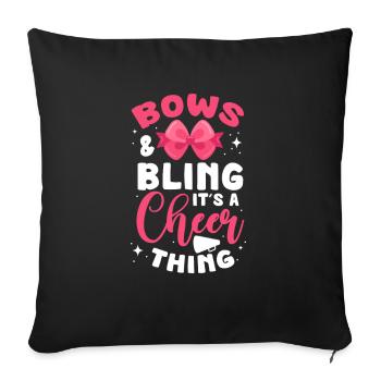 Cheerleader - Sofakissenbezug 45 x 45 cm - Schwarz - Vorne