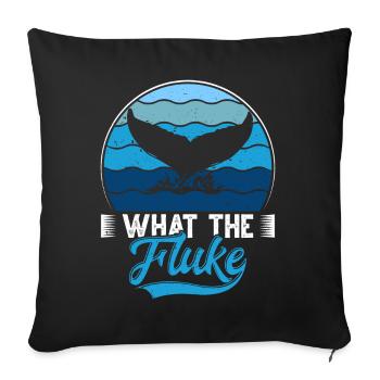 Whale Watching Whale Watching Orca Blue Whale - Sofa pillowcase 17,3'' x 17,3'' (45 x 45 cm) - black - Front