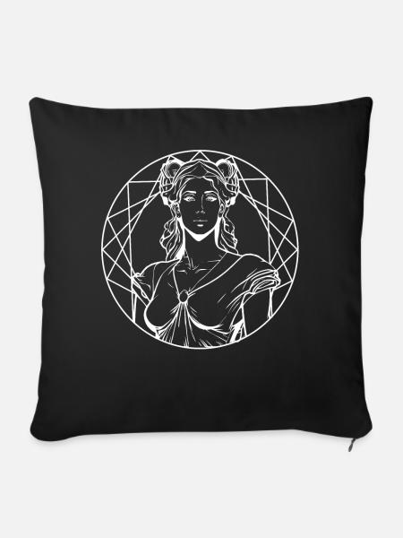 Greek Goddess Aphrodite Beauty Ancient Mythology - Sofakissenbezug 45 x 45 cm - Schwarz