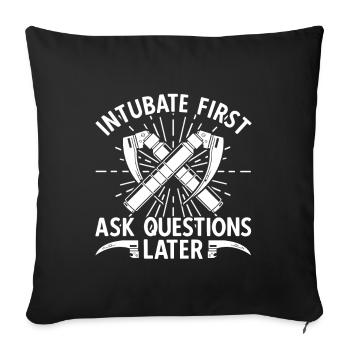 Anesthesiology Anesthesiologist Anaesthesiologist - Sofa pillowcase 17,3'' x 17,3'' (45 x 45 cm) - black - Front