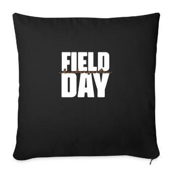 Kindergarten Child School Enrollment School Gift - Sofa pillowcase 17,3'' x 17,3'' (45 x 45 cm) - black - Front