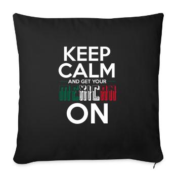 Cadeau de la nation mexicaine mexicaine - Housse de coussin décorative 45 x 45 cm - noir - Devant