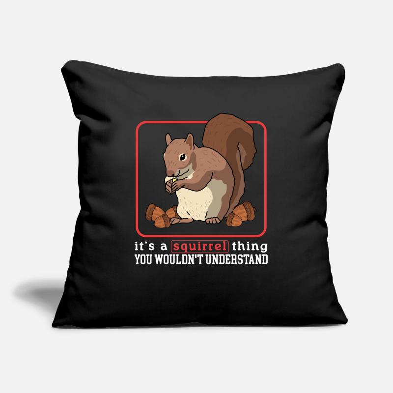 Süßes Eichhörnchen Hörnchen Grauhörnchen Geschenk Sofakissenbezug 45 x 45 cm